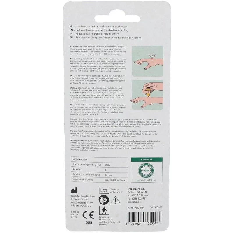Trousse De Secours Anti-démangeaison Piqûre D’insecte Care Plus Click Relief 4 Trousse De Secours Anti-démangeaison Piqûre D’insecte Care Plus Click Relief – Image 3