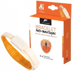 Bracelet Anti-insectes Bracelet Anti-moustiques Pharmavoyage Orange
