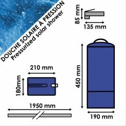 Douche Solaire à Pression CAO 12 Litres -SE LAVER / SE SOIGNER Soldes Magasin douche solaire a pression 12 litres cao 2