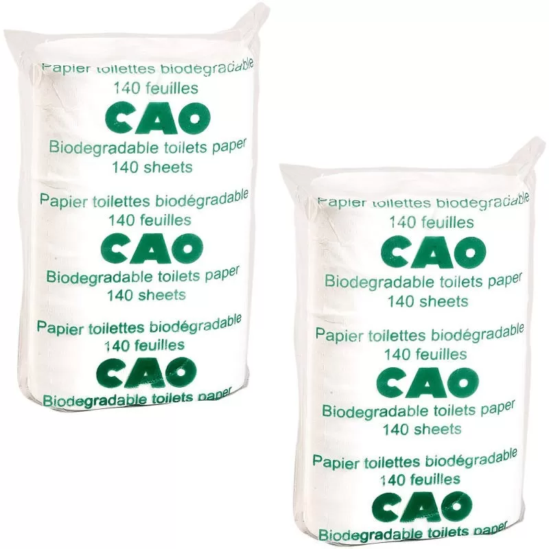 Papier Toilette Biodégradable CAO (lot De 2 Paquets) 3 Papier Toilette Biodégradable CAO (lot De 2 Paquets)