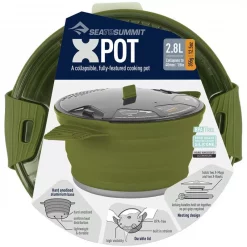 Popote Et Gamelle Popote Pliable Sea To Summit XPOT 2.8L Olive -SE LAVER / SE SOIGNER Soldes Magasin popote pliable sea to summit xpot 28l olive 2