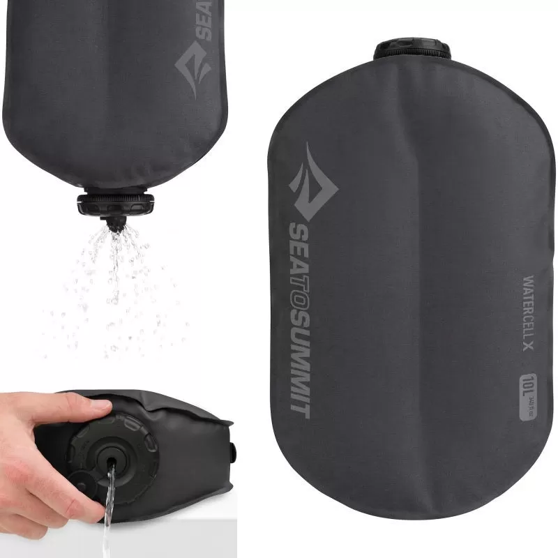 Douche Solaire Réservoir Souple Sea To Summit Watercell X 10L 3 Douche Solaire Réservoir Souple Sea To Summit Watercell X 10L