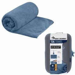 Serviette Microfibre Sea To Summit Tek Towel M 50x100 Bleu Nuit