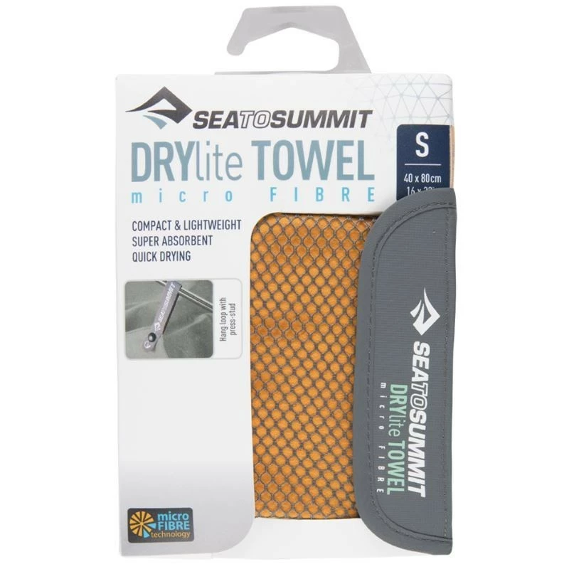 Serviette Microfibre Sea To Summit Drylite Towel S 40x80 Orange 4 Serviette Microfibre Sea To Summit Drylite Towel S 40x80 Orange – Image 2