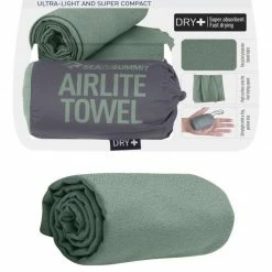 Serviette Microfibre Sea To Summit Airlite Towel L 60x120 Verte