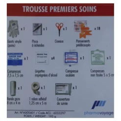 Trousse De Secours Pharmavoyage Premiers Soins -SE LAVER / SE SOIGNER Soldes Magasin trousse de secours premiers soins pharmavoyage 2